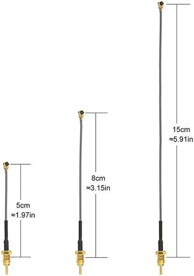 Alt view image 3 of 6 - 6 UflIPEX Cable Mini PCI to SMA Female Low Loss Coaxial Cable for Wireless Routers Mini PCIe Cards Network Extension Bulkhead Pigtail PCI WiFi WAN Repeater Low Loss Coaxial Cable 2Pack