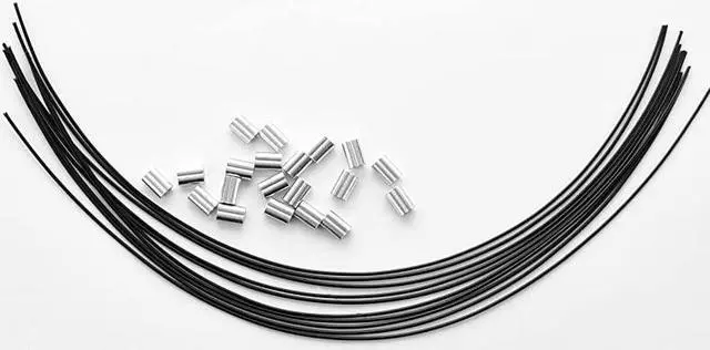 Alt view image 2 of 4 - Cable Tethers Black 10 Pack | DIY self Install Kit | Customizable Cable Tethers | Tether Computers Adapters Dongles | Easy Installation | Free Crimping Tool | 12 inch Cable