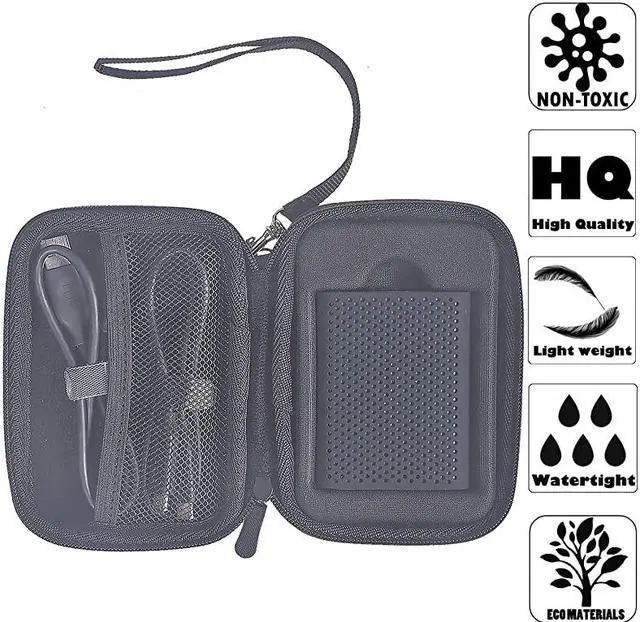 Alt view image 3 of 7 - Samsung T5 SSD Case Comb, 2 Pc Silicone Shockproof Case +1 Pc Hard Leather Zipper Travel Storager for Samsung T5 T3 T1 Portable External SSD(250G 500G 1T 2T) w/ Cable Organizer[5.4x3.8x1.7inch]