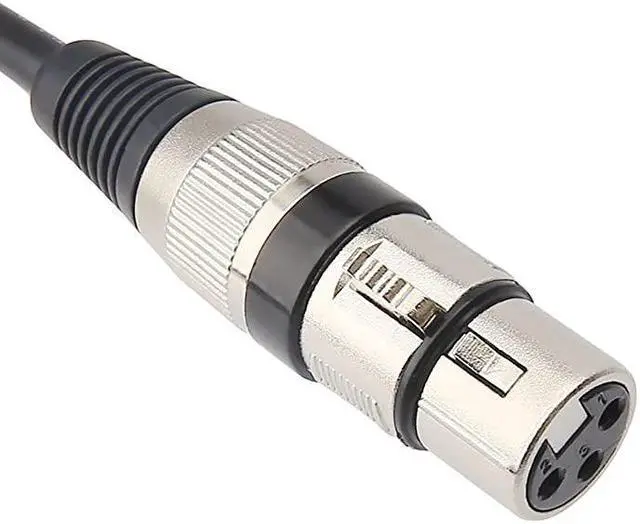 Alt view image 6 of 7 - Female XLR to 1/4 (6.35mm) TS Mono Jack Unbalanced Microphone Cable Mic Cord for Dynamic Microphone - 6.6 FT/2 Meters