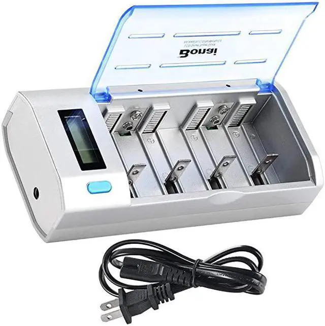 Main image of LCD Universal Battery Charger for AA AAA C D 9V NiMH NiCD Rechargeable Batteries with Discharge Function