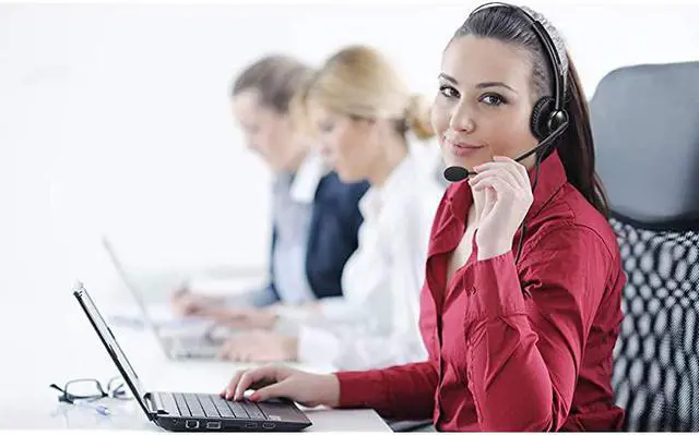 Alt view image 4 of 7 - Headset with Noise Canceling Microphone Duo Call Center Telephone Headset with RJ9 Jack 35mm Connector for Landline Deskphone Cell Phone PC Laptop Work for Polycom Avaya Nortel Aastra