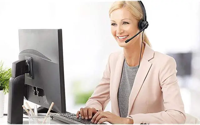 Alt view image 3 of 7 - Headset with Microphone Noise Cancelling with RJ9 Jack 35mm Connector for Office Call Center Landline Deskphone Cell Phone PC Laptop Work for Cisco 7941 7965 6941 7861 8811 8961