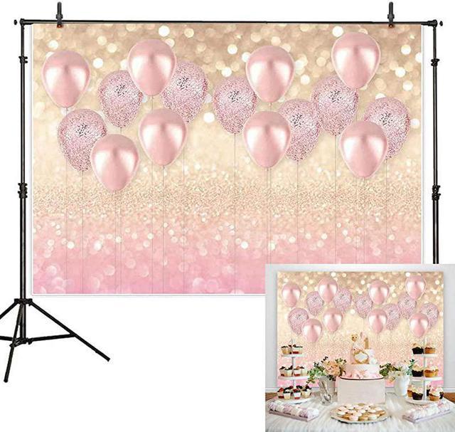 Pink + Rose Gold Party Streamers Backdrop