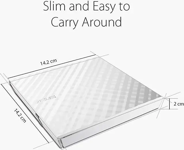 Alt view image 5 of 7 - LITE Portable USB 20 Slim 8X DVD Burner + Rewriter External Drive Compatible with both Mac Windows White SDRW08D2SUWGACIAS