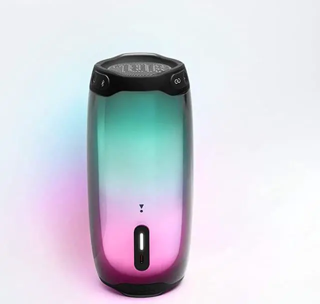 Alt view image 2 of 7 - Pulse 4 - Waterproof Portable Bluetooth Speaker with Light Show - Black