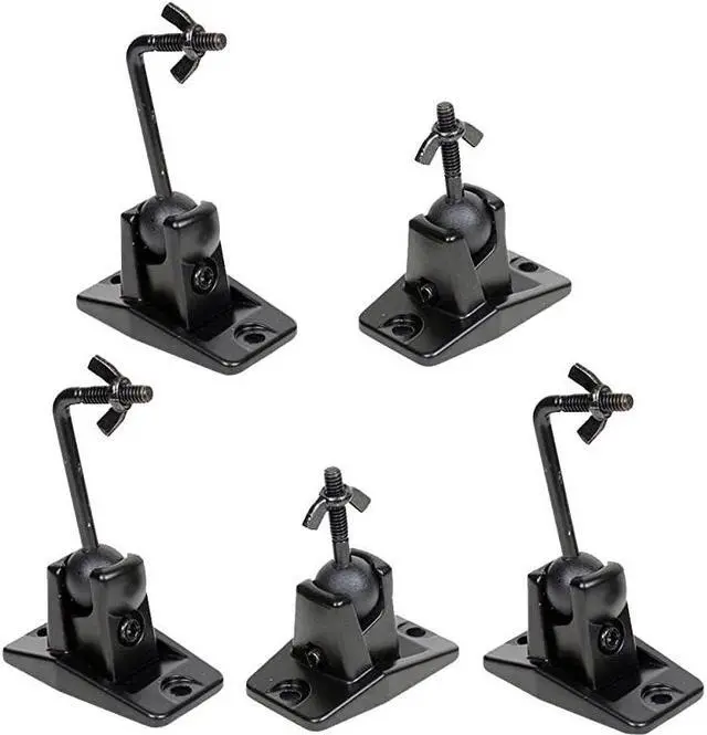 Main image of 5 Black Universal Satellite and Audio Speaker Mount Bracket for Wall or Ceiling MS40B5 WM6