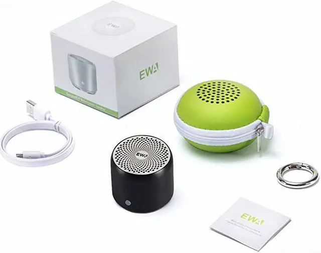 Alt view image 6 of 6 - Travel Case Packed A106 Pro Portable Bluetooth Speaker with Custom Bass Radiator Brief Design IP67 Waterproof Perfect Mini Speaker for Shower Room Bike Car Black