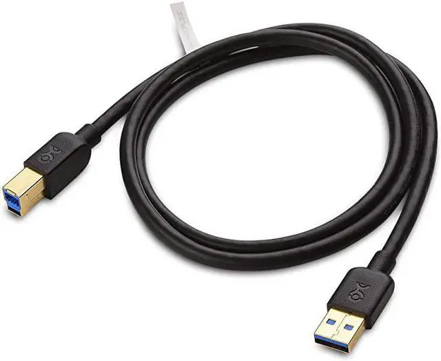 Alt view image 2 of 4 - Short USB 30 USB 3 USB 30 A to B in Black 3 ft