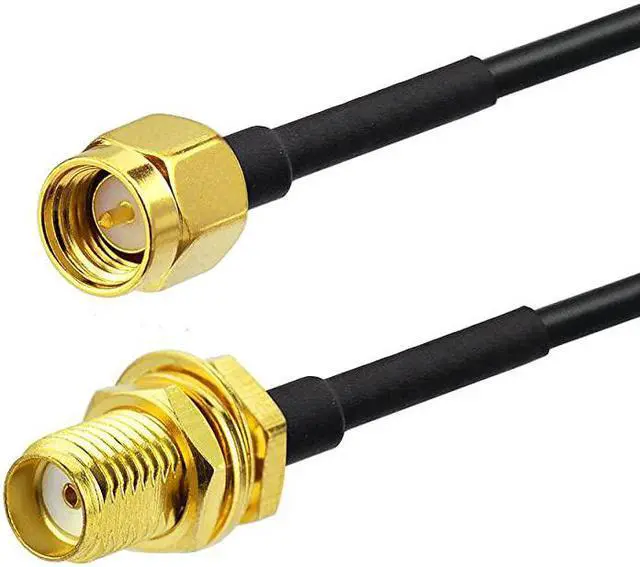 Main image of RF coaxial SMA Male to SMA Female Bulkhead RG174 656ft Cable + 3pcs RF Coax SMA Adapter Kit for SDR Equipment Antenna Ham Radio3G 4G LTE AntennaADSBGPS and etc