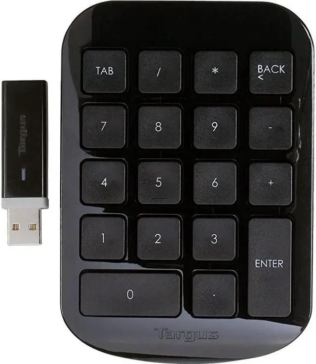 Alt view image 3 of 5 - Wireless Numeric Keypad Black AKP11US