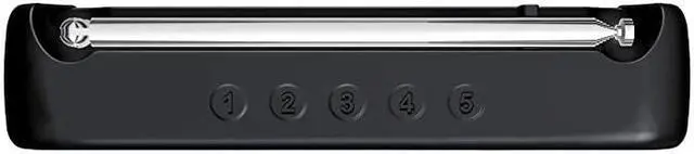 Alt view image 6 of 6 - PRD19BK FM StereoAM Digital Tuning Portable Radio with Protective Bumper GrayBlack