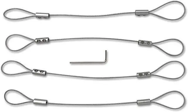 Alt view image 3 of 5 - TetherClamp 4 Pack Heavy Duty Reusable Adjustable Cable Tether Secure Conference Room Computer Display Adapters and Mac Adapters