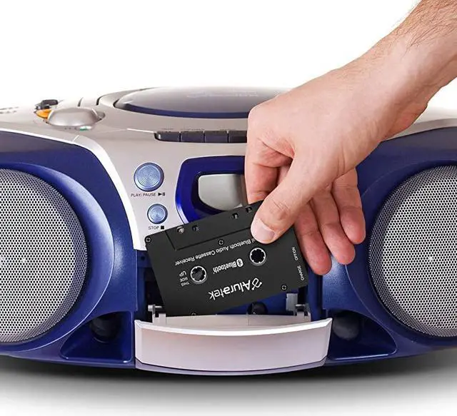 Alt view image 5 of 6 - Universal Bluetooth Audio Cassette Receiver with Builtin Battery for Car Boombox Stereo RV ABCT01F