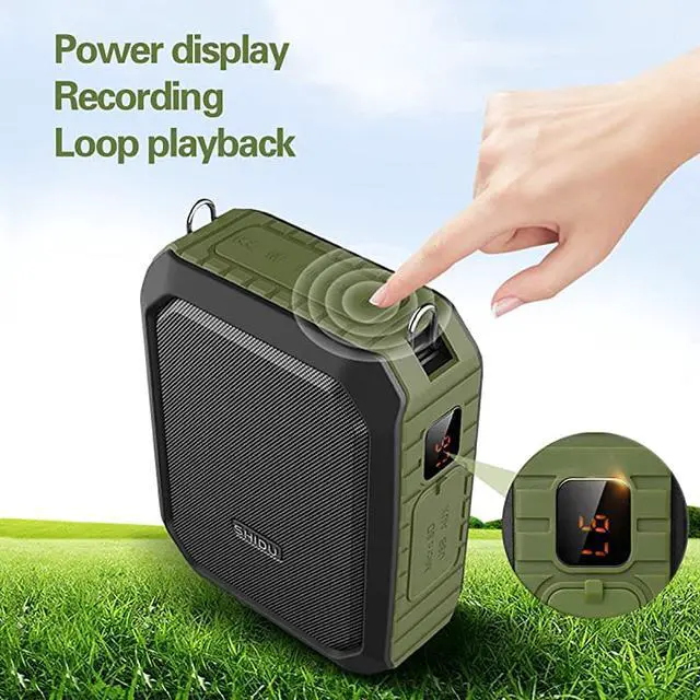Alt view image 7 of 7 - WinBridge Voice Amplifier Microphone Headset Wired Loudspeaker Voice Changer Megaphone Portable Microphone Mini Amp Pa System for Teachers Parkinsons Outdoors Waterproof 18W