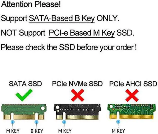 Alt view image 2 of 7 - M.2 to USB Adapter, B Key M.2 SSD Adapter USB 3.0 (No Cable Needed), USB to 2280 M2 SSD Drive Adapter, NGFF Converter SSD Reader Card