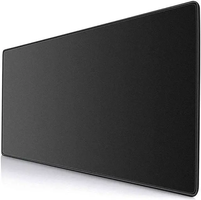 Main image of Large Gaming Mouse Pad with Stitched Edges Extended Mousepad with Superior MicroWeave Cloth NonSlip Base Water Resist Keyboard Pad Desk Pad for Gamer Office Home 354 x 157 in Black