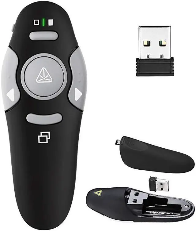Main image of Clicker Remote Laser Pointer PowerPoint Slideshow Wireless USB Presenter Support Win10 MAC PPT Keynote Google Slides Prezi