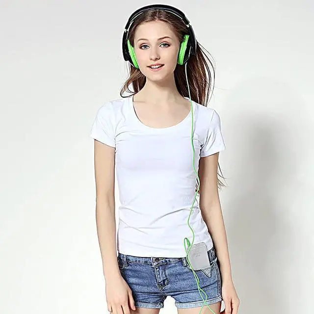 Alt view image 6 of 7 - On Ear Stereo Headphones Earphones for Adults Kids Childs Teens Adjustable Heavy Deep Bass for iPhone iPod iPad MacBook Surface MP3 DVD Smartphones Laptop BlackGreen