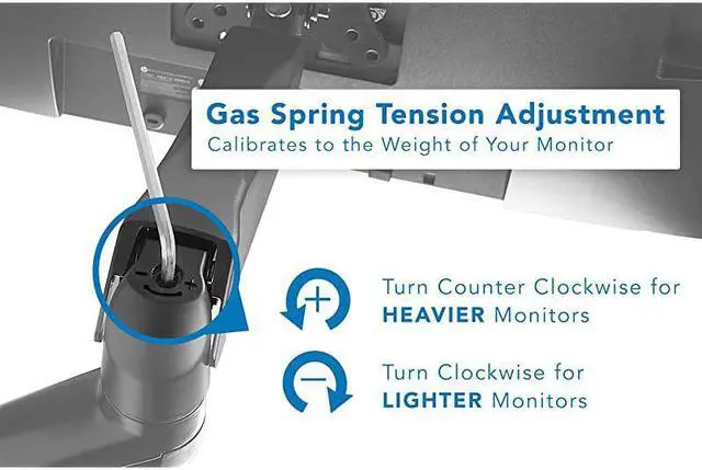 Alt view image 5 of 7 - Monitor Wall Mount Arm | VESA Wall Mount Monitor Arm | Full Motion Gas Spring Arm Fits 13 15 17 19 20 22 23 24 27 30 32 Inch Screens with 75 or 100 VESA Patterns | Camper RV Compatible