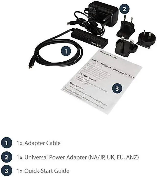 Alt view image 7 of 7 - com USB C to SATA Adapter Cable for 25 35 SATA Drives 10Gbps USB 31 SATA to USB Adapter External Hard Drive Cable USB31C2SAT3