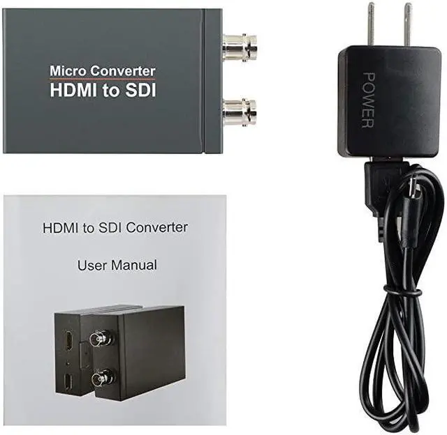 Alt view image 7 of 7 - Micro Converter HDMI to SDI with Power,HDMI in to Two SDI Output Mini 3G HD SD-SDI Video Converter Adapter with Audio Embedder,Support 1080P 60Hz,Auto Format Detection for Camera(HDMI to SDI)
