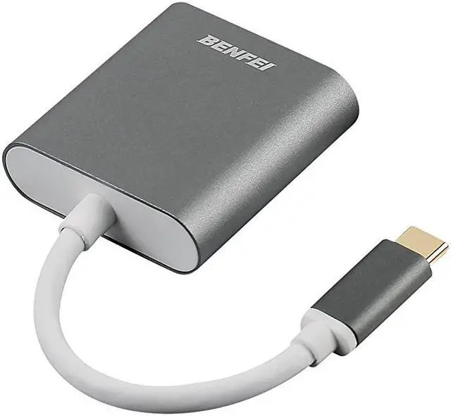 Alt view image 6 of 6 - USB Type CThunderbolt 3 to DVI Adapter  USB 31 USBC to DVID Adapter Male to Female Converter Compatible for Apple New MacBook 2015 20162017