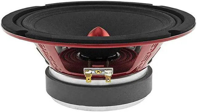 Alt view image 4 of 6 - PROX84BM Loudspeaker 8 Midrange Red Aluminum Bullet 550W Max 275W RMS 4 Ohms Premium Quality Audio Door Speakers for Car or Truck Stereo Sound System 1 Speaker