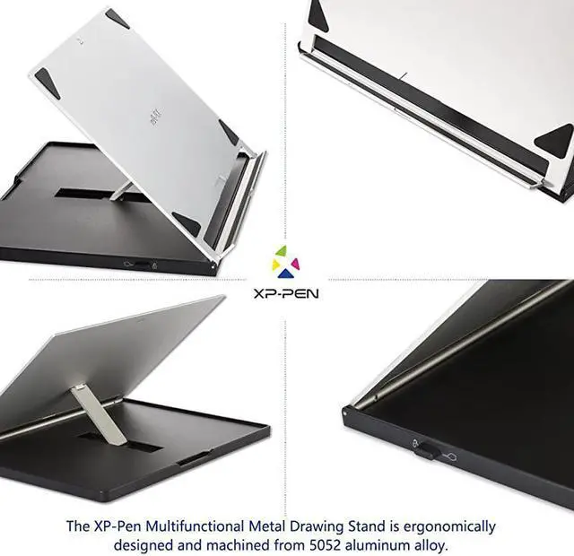Alt view image 7 of 7 - AC18 Multifunctional Metal Drawing Pen Tablet Stand for Pen Display Drawing Graphic Monitor Prevented Skidding Stander Holder