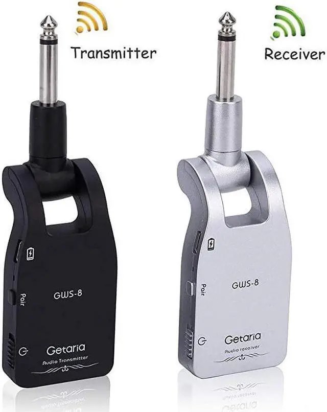 Main image of 24GHZ Wireless Guitar System Builtin Rechargeable Lithium Battery Digital Transmitter Receiver for Electric Guitar Bass Black