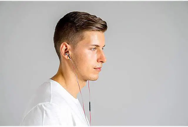 Alt view image 5 of 5 - NRG 30 Wood Earbuds Wired In Ear Headphones with Microphone for Computer amp Laptop Ear Phones for Android with Stereo Sound Blue amp Gray