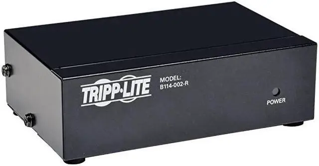 Main image of 2-Port VGA Splitter with Signal Booster High Resolution Video, 350MHz, 2048x1536 (HD15 M/2xF)(B114-002-R)