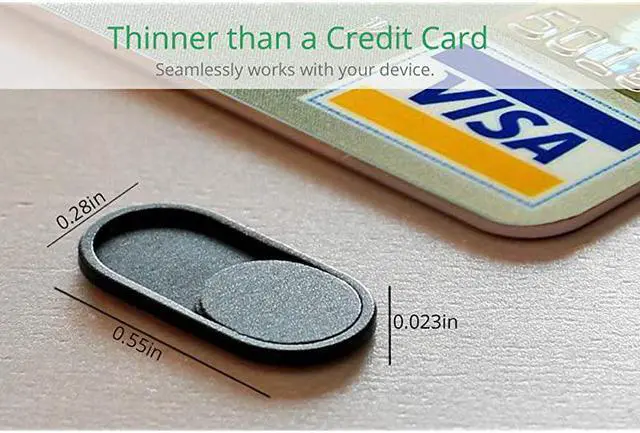 Alt view image 3 of 6 - Webcam Cover Slide 0023in Camera Cover for Laptops MacBook Pro MacBook Air iMac iPad PCComputer Tablets UltraThin Web Blocker Protecting Your Privacy 4Pack