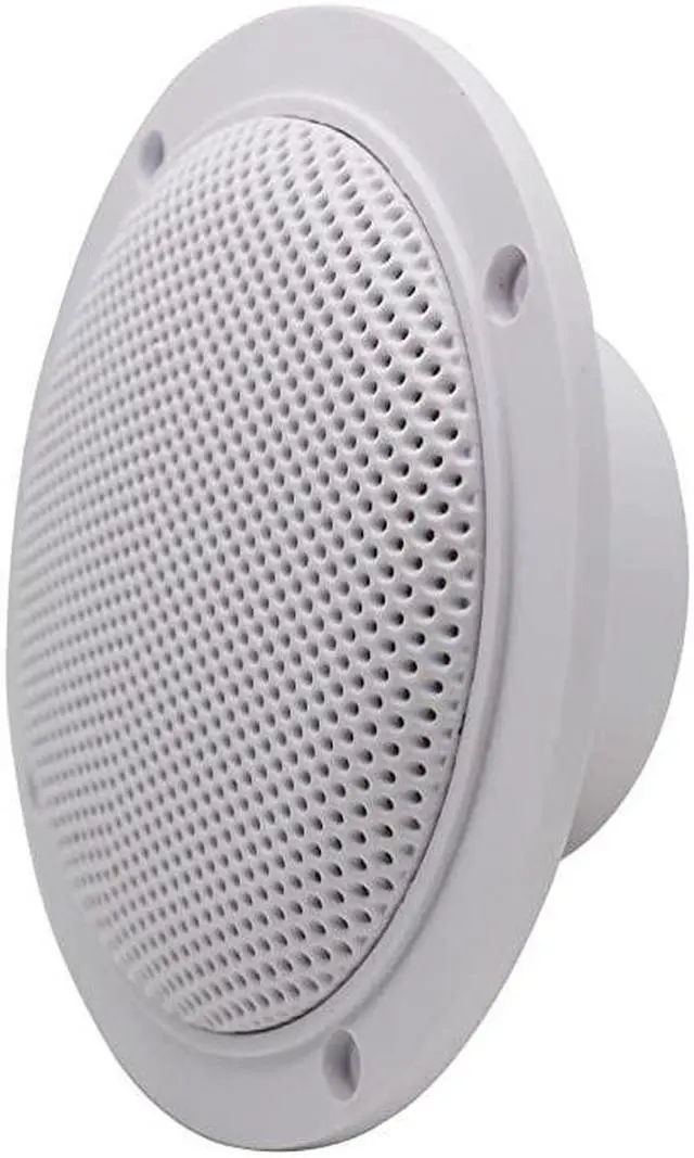 Alt view image 5 of 7 - 4 Inches  Waterproof Marine Ceiling Speakers with 160 Watts Power Handling for Kitchen Bathroom Boat Car RV Camper Motorcycle Cloth Surround and Low Profile Design 1 Pair White
