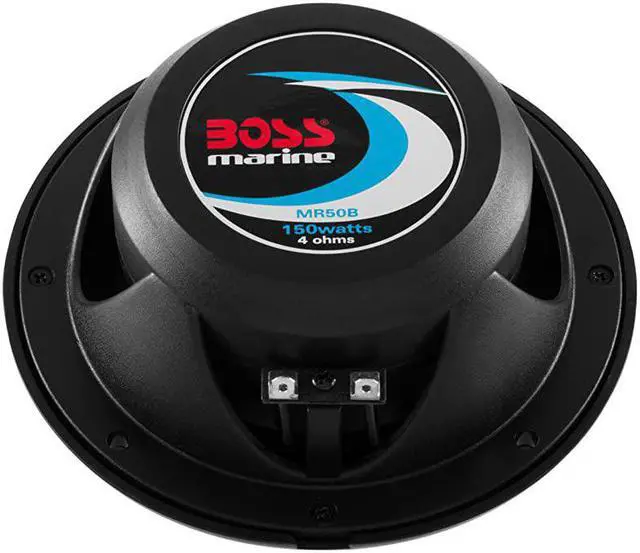 Alt view image 4 of 7 - MR50B 150 Watt Per Pair 525 Inch Full Range 2 Way Weatherproof Marine Speakers Sold in Pairs