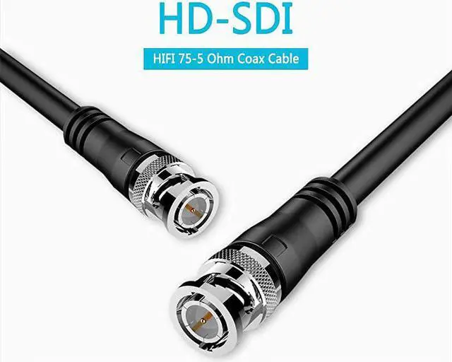 Main image of SDI Cable 75ft  HDSDI Cable 3G 75 Ohm Coax Cable 755 BNC to BNC Cable Copper Connectors Anti Oxidant 1080P for Video Security Camera CCTV Systems