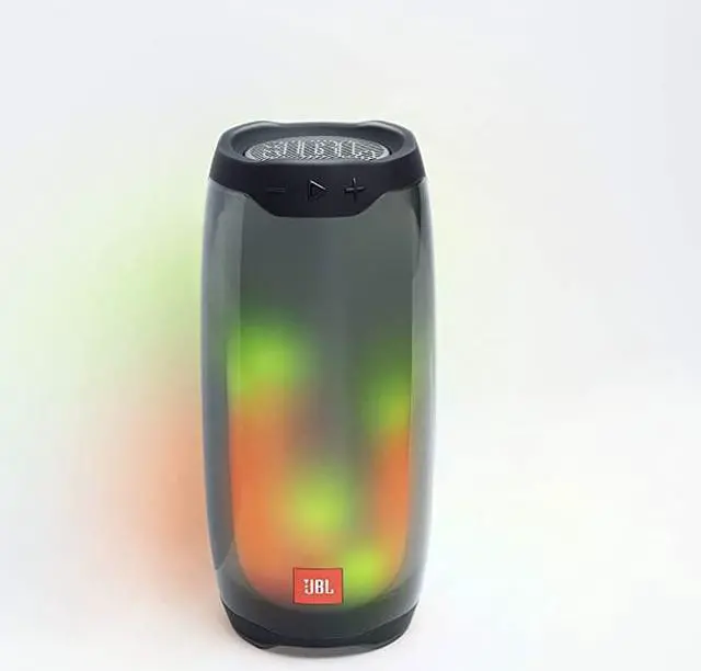 Alt view image 3 of 7 - Pulse 4 - Waterproof Portable Bluetooth Speaker with Light Show - Black