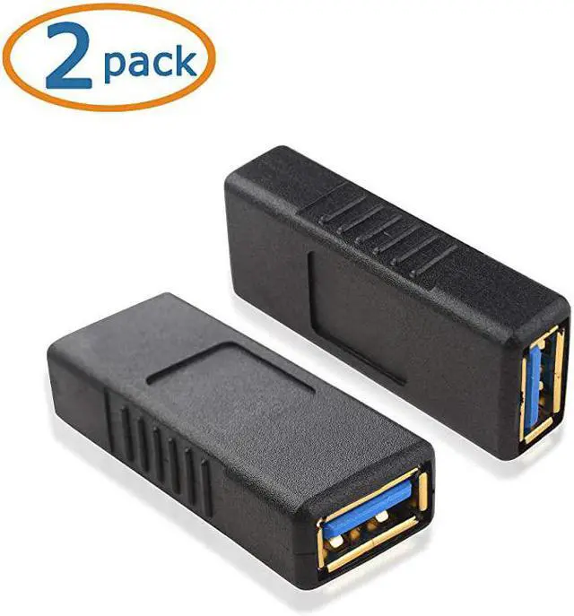 Alt view image 2 of 7 - 2Pack USB 30 Coupler USB Female to Female Adapter Gender Changer