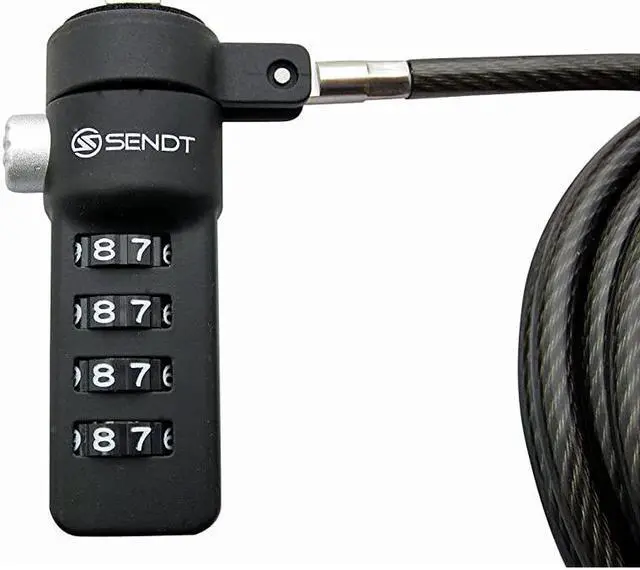 Alt view image 2 of 4 - Black Notebook/Laptop Combination Lock Security Cable