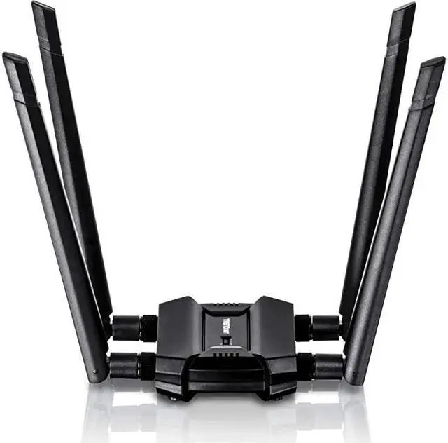 Alt view image 5 of 5 - AC1900 High Power Dual Band Wireless USB Adapter, Increase-Extend WiFi Wireless Coverage, Stream 4K HD Video, Windows-Mac OS Compatible, USB 3.0 to USB Type A, Black, TEW-809UB