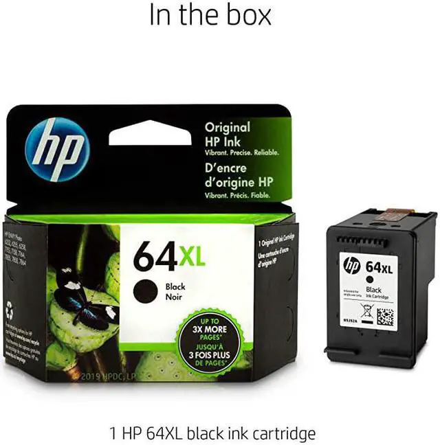 Alt view image 2 of 7 - 64XL | Ink Cartridge | Black | N9J92AN