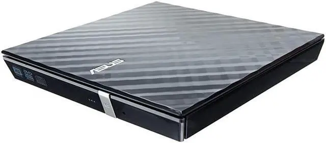 Main image of LITE Portable USB 20 Slim 8X DVD Burner + Rewriter External Drive Compatible with both Mac Windows Black SDRW08D2SUBLKGAS