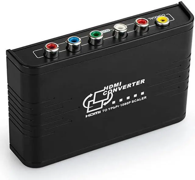 Alt view image 3 of 7 - HDMI to 1080P Component Video YPbPr Scaler Converter Adapter with Coaxial Audio Output + RL Audio Support Windows 10Black