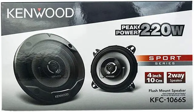 Alt view image 5 of 5 - KFC1066S 220 Watt 4Inch 2Way Coaxial Flush Mount Speakers Pair