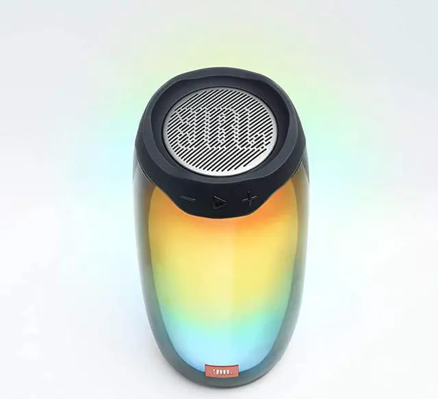 Alt view image 4 of 7 - Pulse 4 - Waterproof Portable Bluetooth Speaker with Light Show - Black