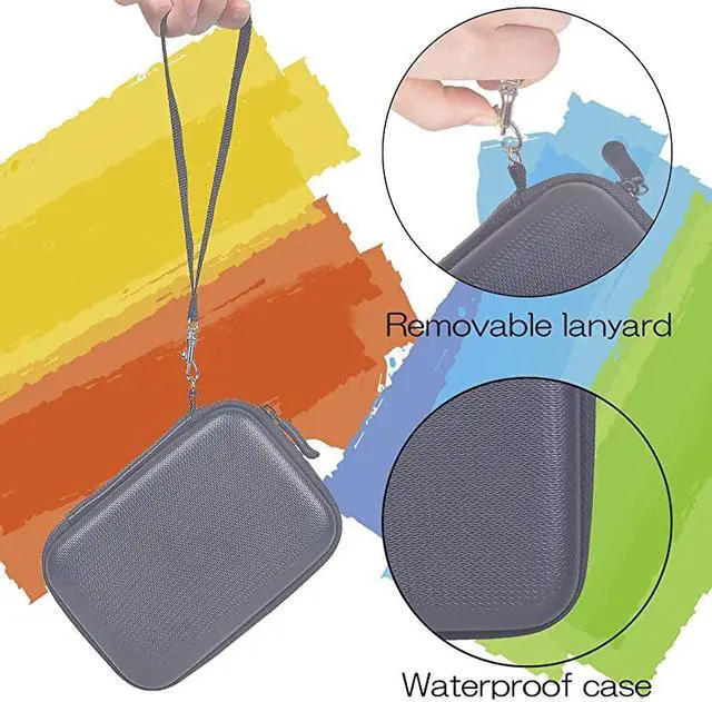 Alt view image 7 of 7 - Samsung T5 SSD Case Comb, 2 Pc Silicone Shockproof Case +1 Pc Hard Leather Zipper Travel Storager for Samsung T5 T3 T1 Portable External SSD(250G 500G 1T 2T) w/ Cable Organizer[5.4x3.8x1.7inch]