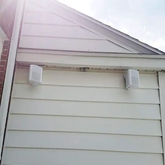 Alt view image 6 of 6 - 5 25 Inches 200 Watts Indoor Outdoor Patio Bluetooth Speakers with Superior Stereo Dome Tweeter All Weather Wired Wall Mount System White
