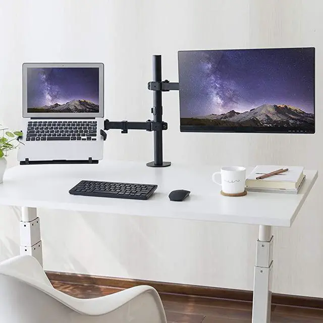 Alt view image 4 of 5 - Laptop Mount Tray for Monitor Arms and Stands Tray Only | Notebook Arm Mount Tray Fits 75 x 75 and 100 x 100 mm VESA Mount Holes | Fully Secures Laptop
