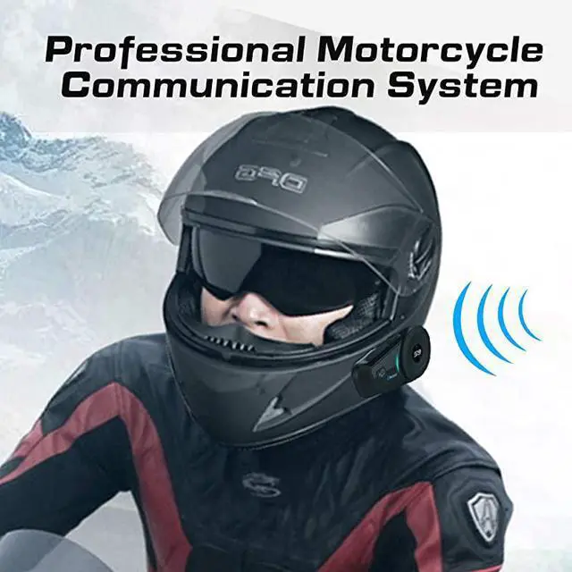 Alt view image 6 of 6 - Bluetooth Headset Motorcycle Intercom SCS ETC S9 2019 Intercom Motorcycle Communication System Wireless Headphone with Noise Cancellation Up to 6 Riders for Motorbike Skiing