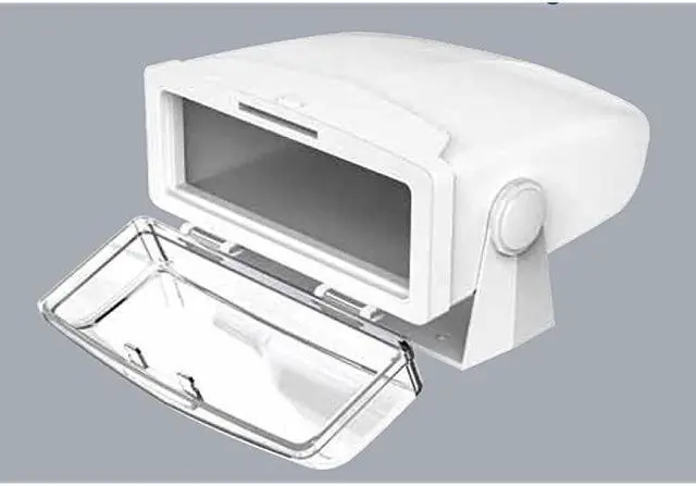 Alt view image 3 of 4 - MH200 Transparent Marine Waterproof Radio Housing Unit Single DIN